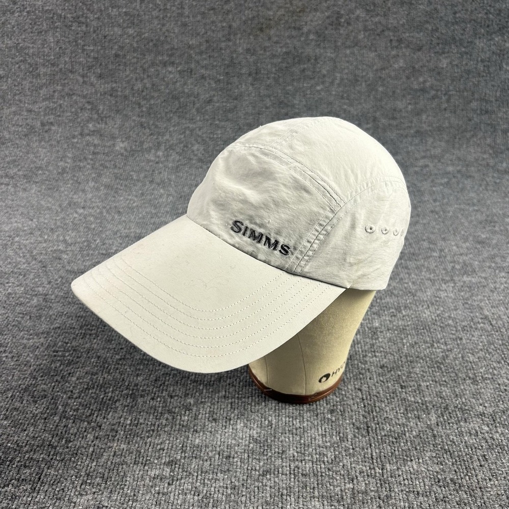 Simms Hat Cap Strap Back One Size Gray Lightweight Fishing Mens Outdoor